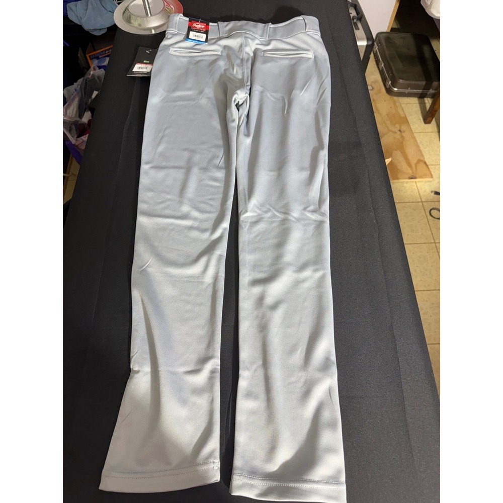 Rawlings Baseball Pants Youth 2XL Grey Navy New Piped YLNCHJGP-BG/NY-2XL - Picture 3 of 5